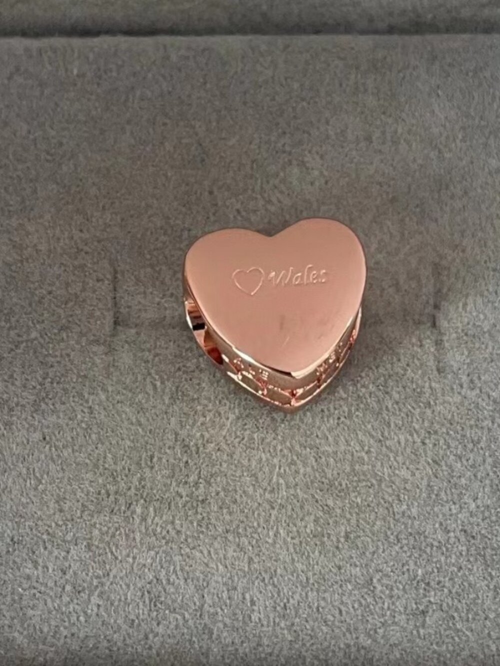Pandora Wales Heart Charm Bead Pendant I Love Wales Charm